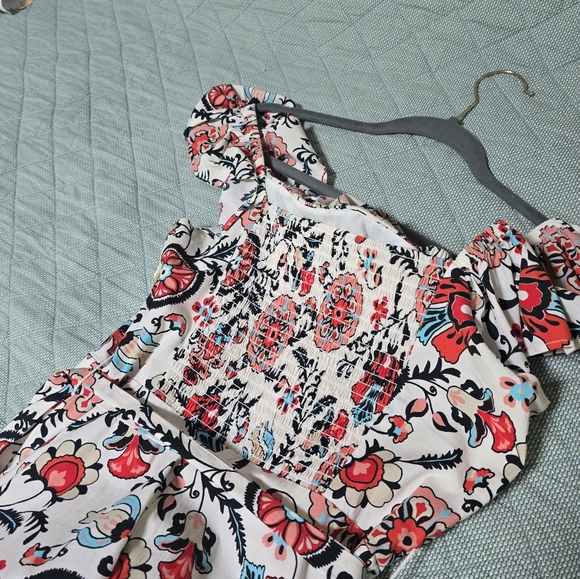 T Tahari Multicolor Floral Midi Dress - Picture 6 of 13